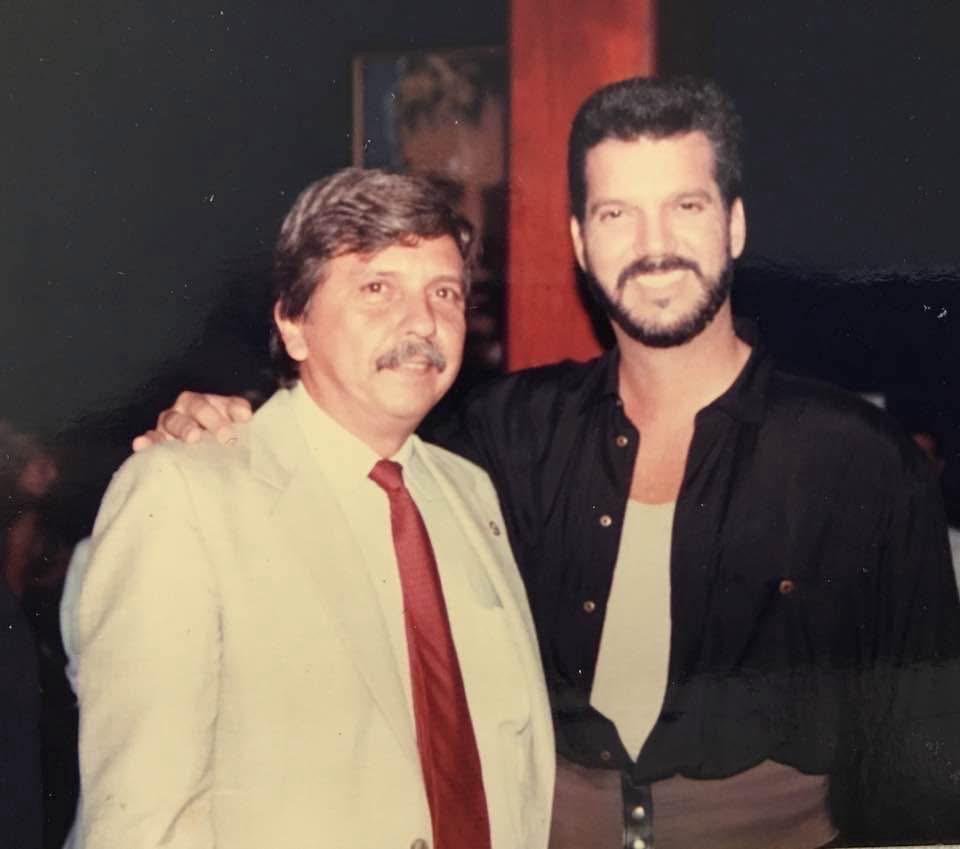 Rafael Vega Jácome con Willy Chirino